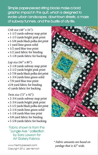 Gridlock Quilt Pattern by Freshly Pieced