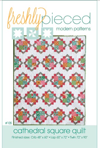 Cathedral Square Quilt Pattern by Freshly Pieced