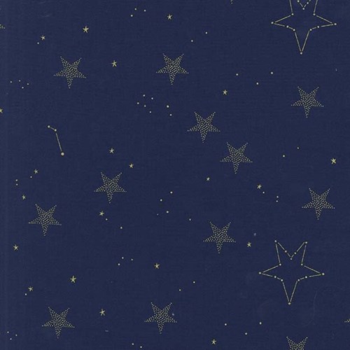 Lucky Stars in Navy Metallic