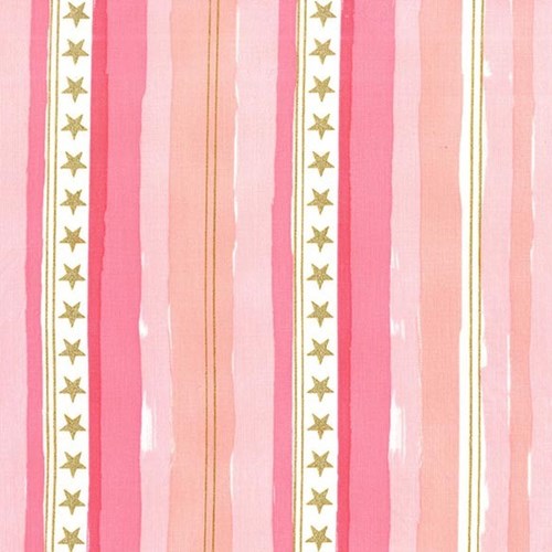 Stars and Stripes in Pink Metallic