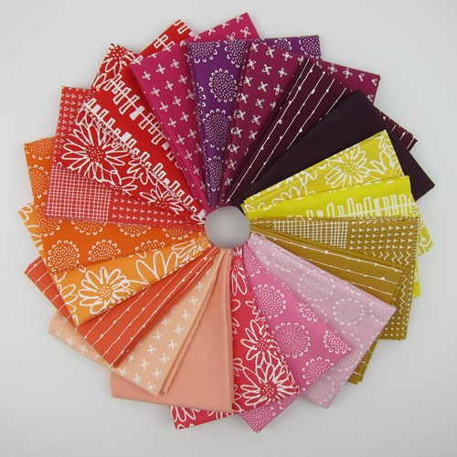 Blueberry Park Warm Fat Quarter Bundle by Karen Lewis Textiles