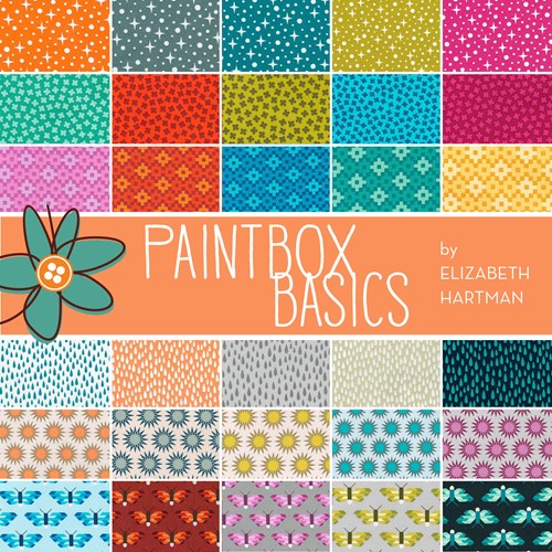 Frances Firefly Quilt Kit Using Paintbox Basics by Elizabeth Hartman