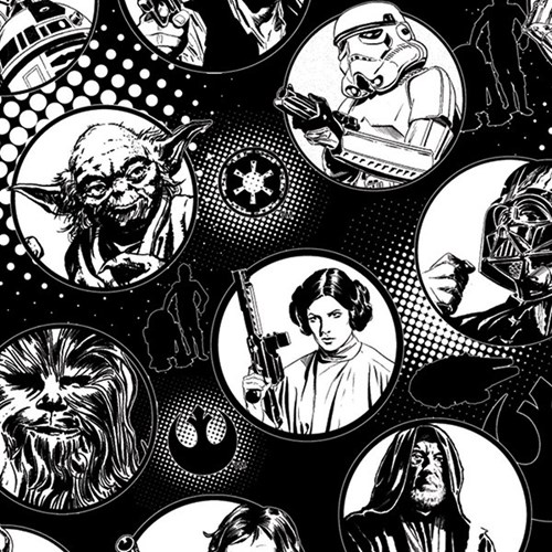 Star Wars Character Circles in White