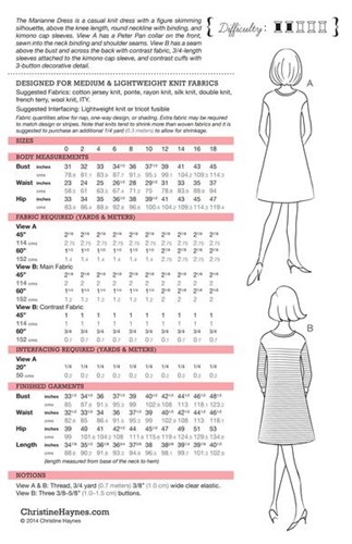 Marianne Dress Pattern by Christine Haynes Patterns