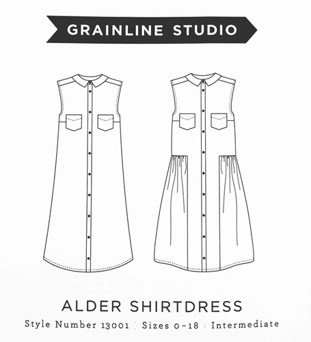 Alder Shirtdress Pattern by Grainline Studio