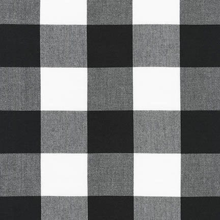 Carolina Gingham - 1/4 Check Black Yardage