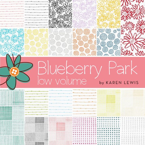 Blueberry Park Low Volume Half Yard Bundle by Karen Lewis Textiles