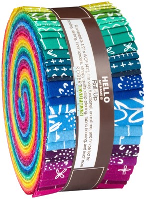 Blueberry Park Bright Roll Up by Karen Lewis Textiles