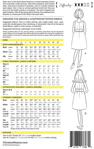 Sylvie Dress Pattern by Christine Haynes Patterns