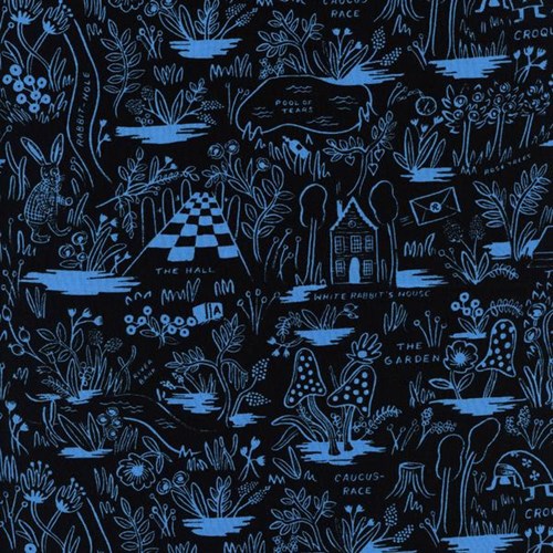 Magic Forest in Blue RAYON