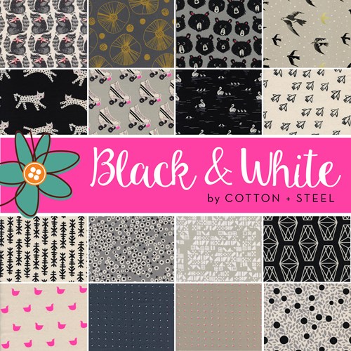 Black and White 2017 Half Yard Bundle by Cotton+Steel