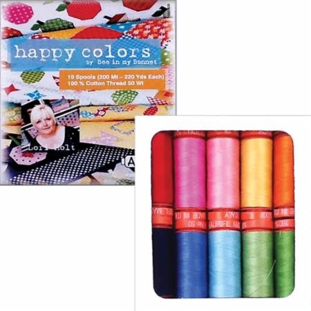 Happy Colors by Lori Holt Aurifil Thread Set