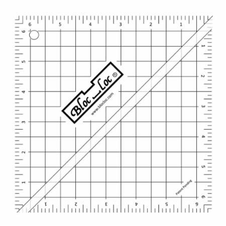 6.5" Half Square Triangle Ruler by Bloc Loc