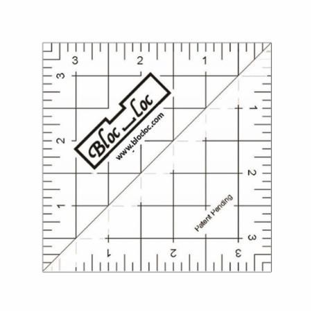 3.5" Half Square Triangle Ruler by Bloc Loc