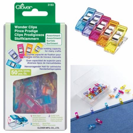 Clover Wonder Clips - Assorted Colors - 10ct