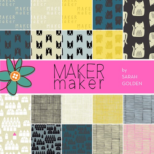Maker Maker Fat Quarter Bundle by Sarah Golden