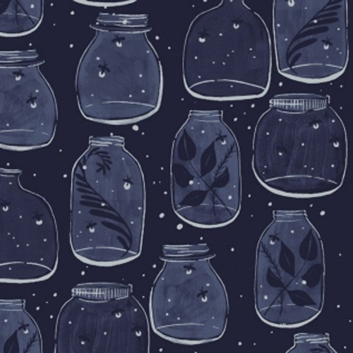 Mason Jars in Navy