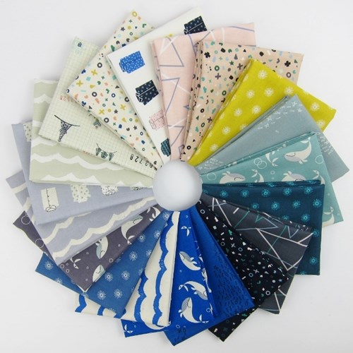 Kujira and Star Fat Quarter Bundle by Rashida Coleman-Hale for Cotton and Steel