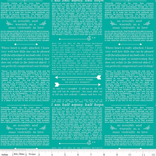 Text in Teal
