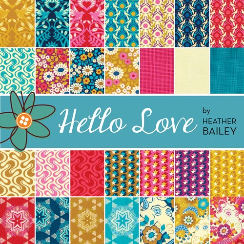 Hello Love Charm Pack by Heather Bailey