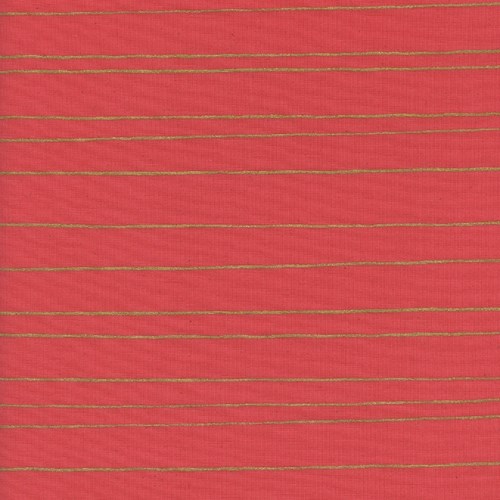 Gold Stripe in Red Metallic
