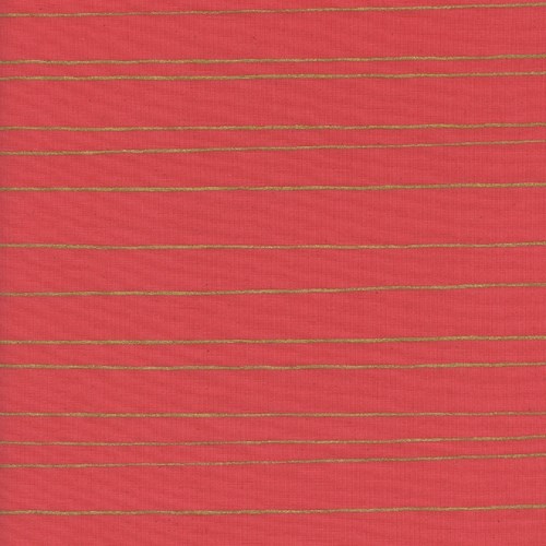 Gold Stripe in Red Metallic