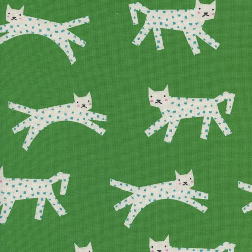 Snow Leopard in Green