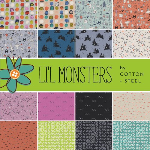 Lil' Monsters Half Yard Bundle by Cotton and Steel