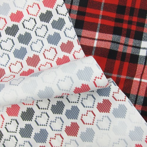Whole Cloth Quilt Kit - Valentines Day - Cross Stitched Hearts and Mammoth Flannel