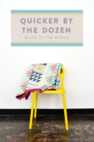 Quicker by the Dozen Block of the Month Quilt Pattern by Cotton + Steel