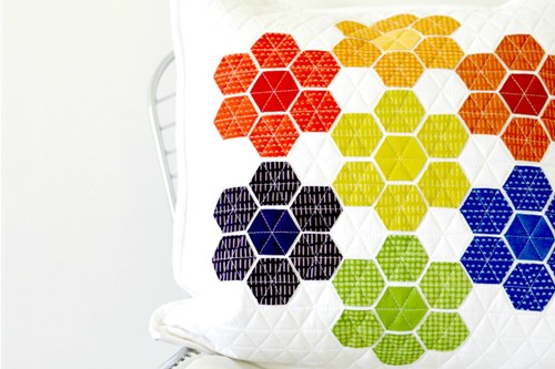Hexie Pillow Pattern by Nicole Daksiewicz of Modern Handcraft