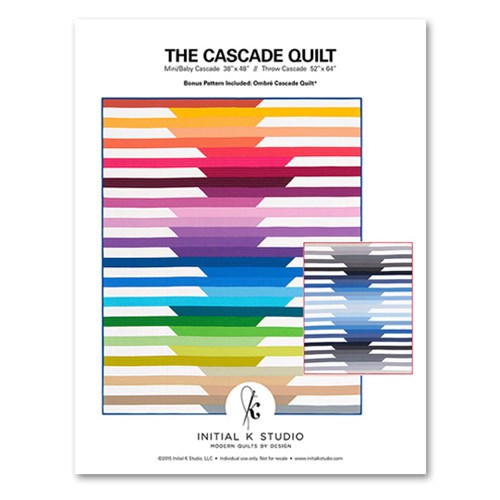 Cascade Quilt Pattern by Initial K Studio
