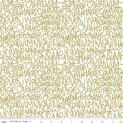 Text in Gold Sparkle