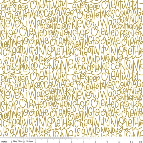 Text in Gold Sparkle