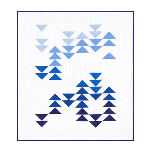 Migration Quilt Kit in Blue - Throw Size - Initial K Studio