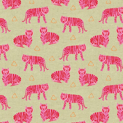 Tigers in Fuschia CANVAS