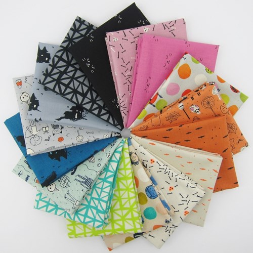 Lil' Monsters Fat Quarter Bundle by Cotton and Steel