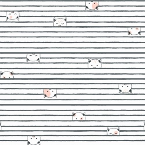 Kitty Stripe in Cream