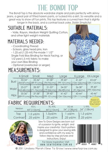The Bondi Top by Sew to Grow
