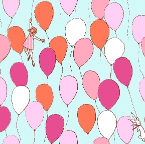 Balloons in Aqua