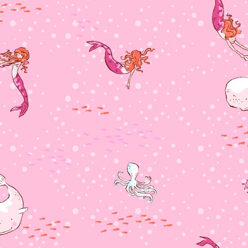 Mermaids Play in Pink