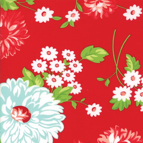 Large Floral in Red