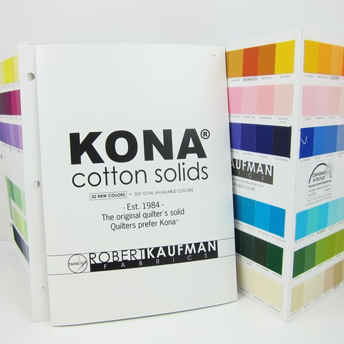 New Kona Colors Half Yard Bundle with 340 Color Card