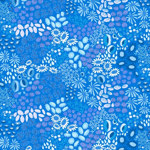 Flower Carpet in Blue LAWN