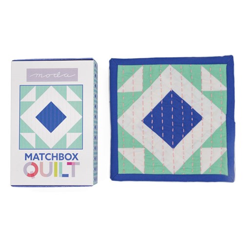 Matchbox Quilt Kit in Cobalt Blue