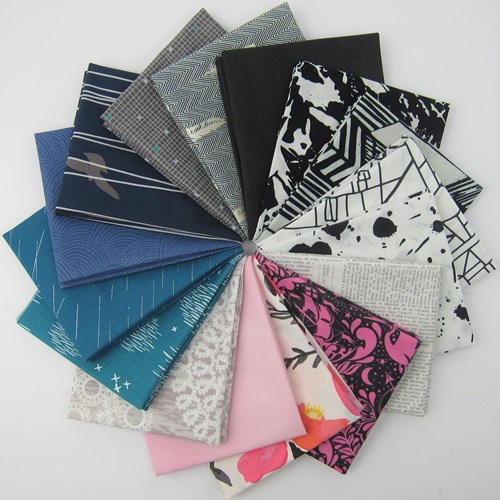 Design Star Finalist Man Quilt Fat Quarter Bundle Curated by Andrea Jackson of 3rd Story Workshop