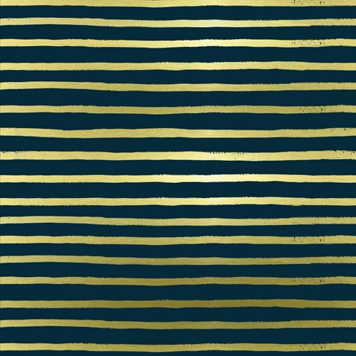 Stripes in Navy Metallic