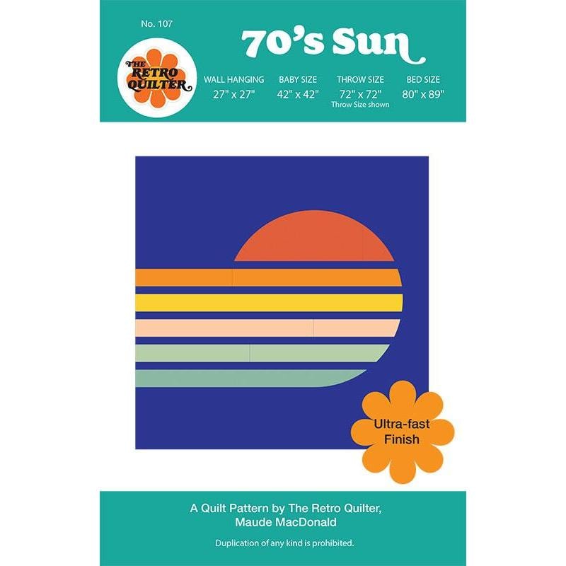 70's Sun Quilt Pattern | The Retro Quilter