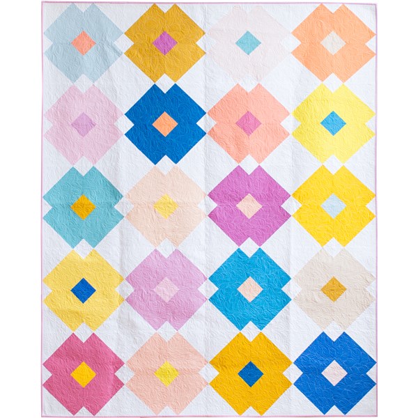 Flower Tile Quilt Pattern by Then Came June