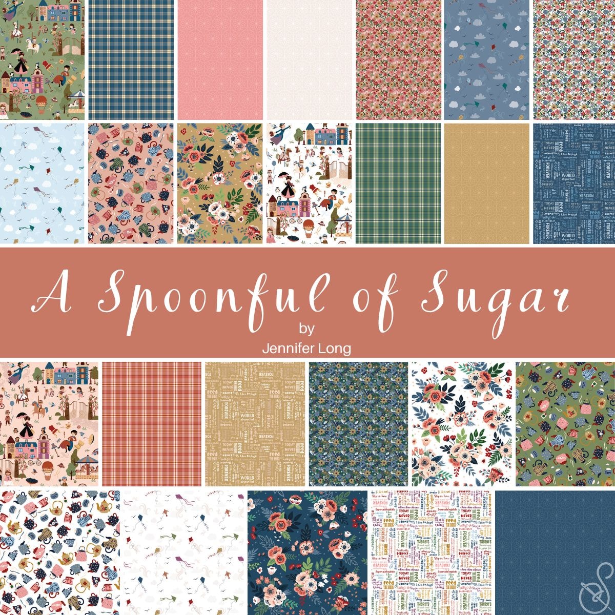 A Spoonful of Sugar Fat Quarter Bundle | Jennifer Long | 25 FQs